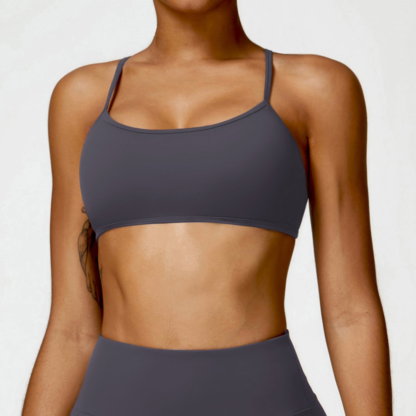 Women's Fashion Brushed Tight Yoga Bra Top