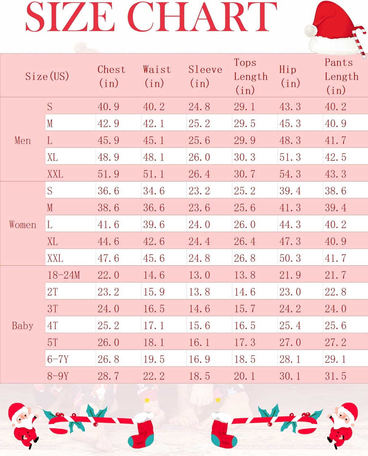 Christmas Pajamas Matching Family Pj Set Long Sleeve Tops and Plaid Pants for Sleepwear Soft Loungewear Pjs