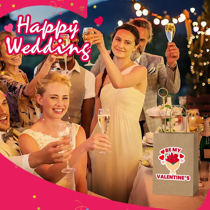 100 Pack Brown Kraft Paper Bags, 5.25X3.75X8 Inches Small Paper Gift Bags with Handles Bulk Shopping Bags for Graduation, Birthday Party and Baby Shower