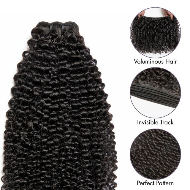 Kinky Curly 100% Virgin Human Hair Bundles