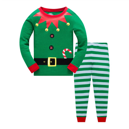 Toddler Boy Girl 100% Cotton Christmas Pajamas Sets for Baby Boys Santa Claus Sleepwear Size 3T