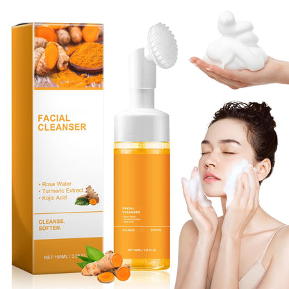 Turmeric Facial Cleanser, Turmeric Facial Wash, Turmeric Face Wash, Turmeric Facial Cleanser,Turmeric Foaming Cleanser for All Skin3.38 Oz