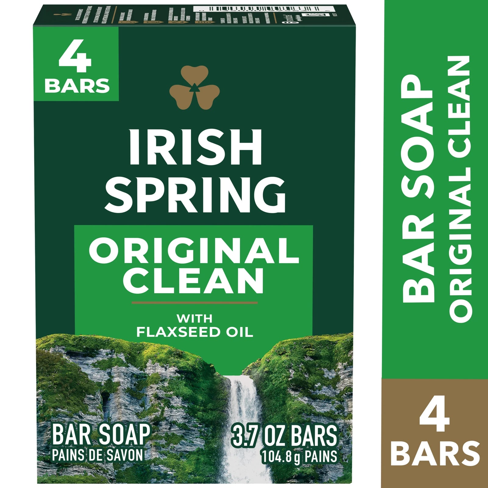 Bar Soap for Men, All Skin Types, Original Clean, 3.7 Ounce, 4 Bar Pack