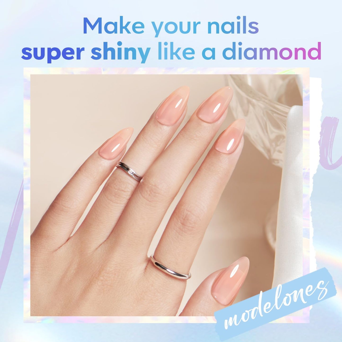 Gel Top Coat, 15 Ml 2025 Upgrade Super Shiny Base and Top Coat Set, Soak off Nail Lamp Acid Free No Wipe Clear Base Top Gel Nail Polish