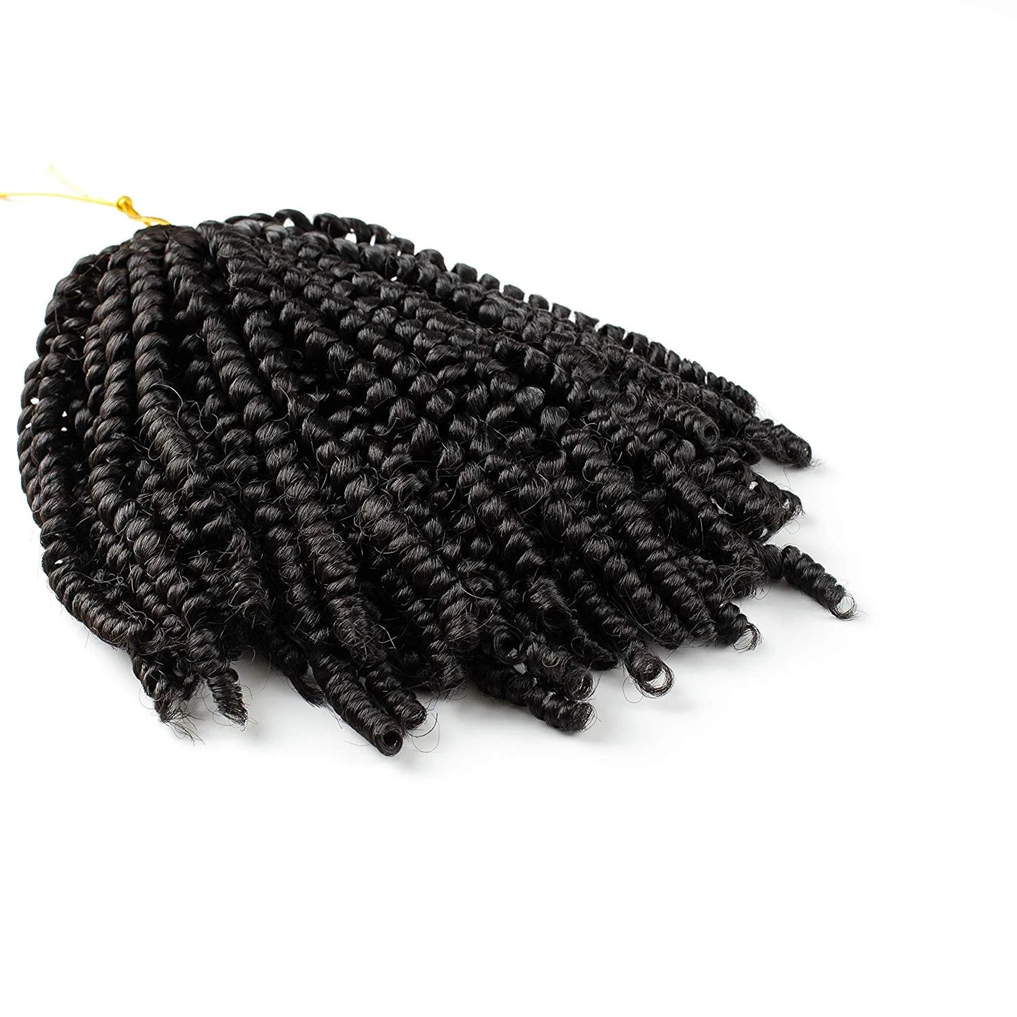 3 Bundles/Lot 8 Inch Short Spring Twist Crochet Braids Bomb Twist Crochet Hair, Afro Kinky Curly Crochet Braids Synthetic Hair Extensions for Hair Braiding