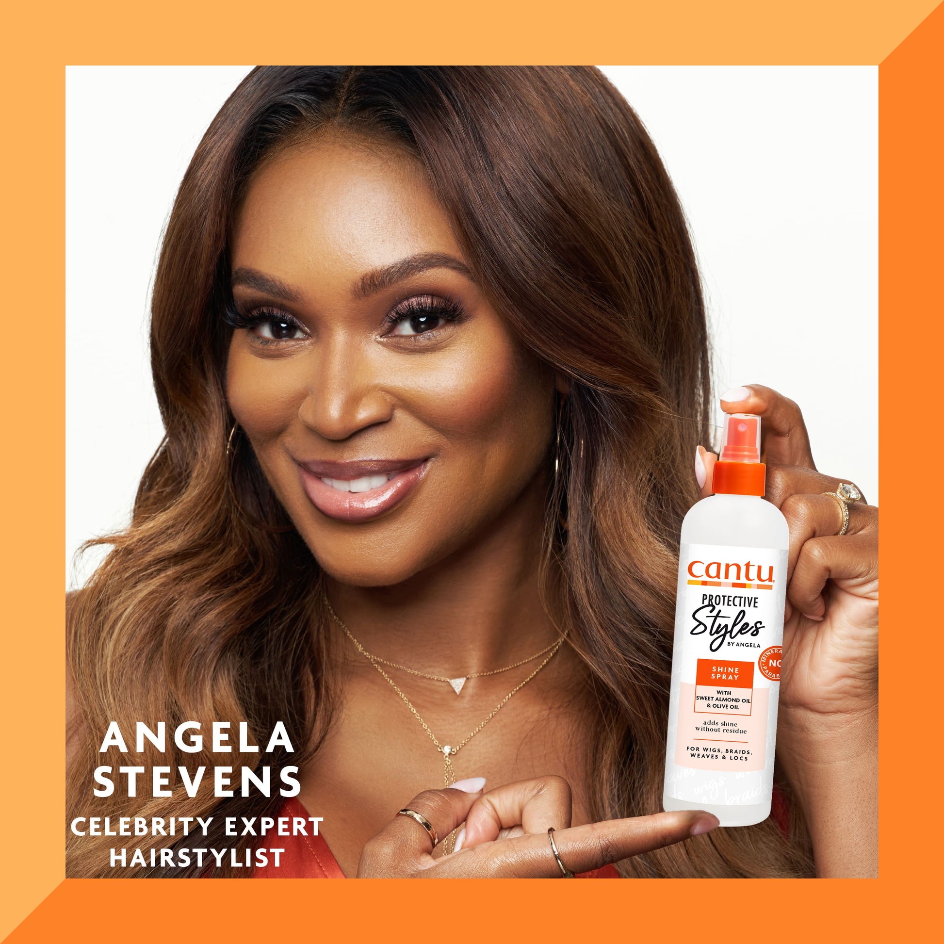 Protective Styles by Angela High Gloss Shine Spray, 8 Fl.Oz.