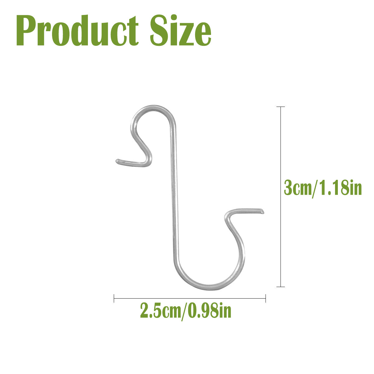 Christmas Ornaments Tree Hook Christmas Trees Hook Metal Hooks Silver Hanging Hook for Hanging Xmas Tree Ornaments 200PCS