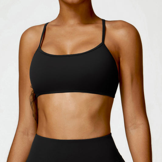 Women's Fashion Brushed Tight Yoga Bra Top