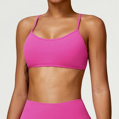 Women's Fashion Brushed Tight Yoga Bra Top