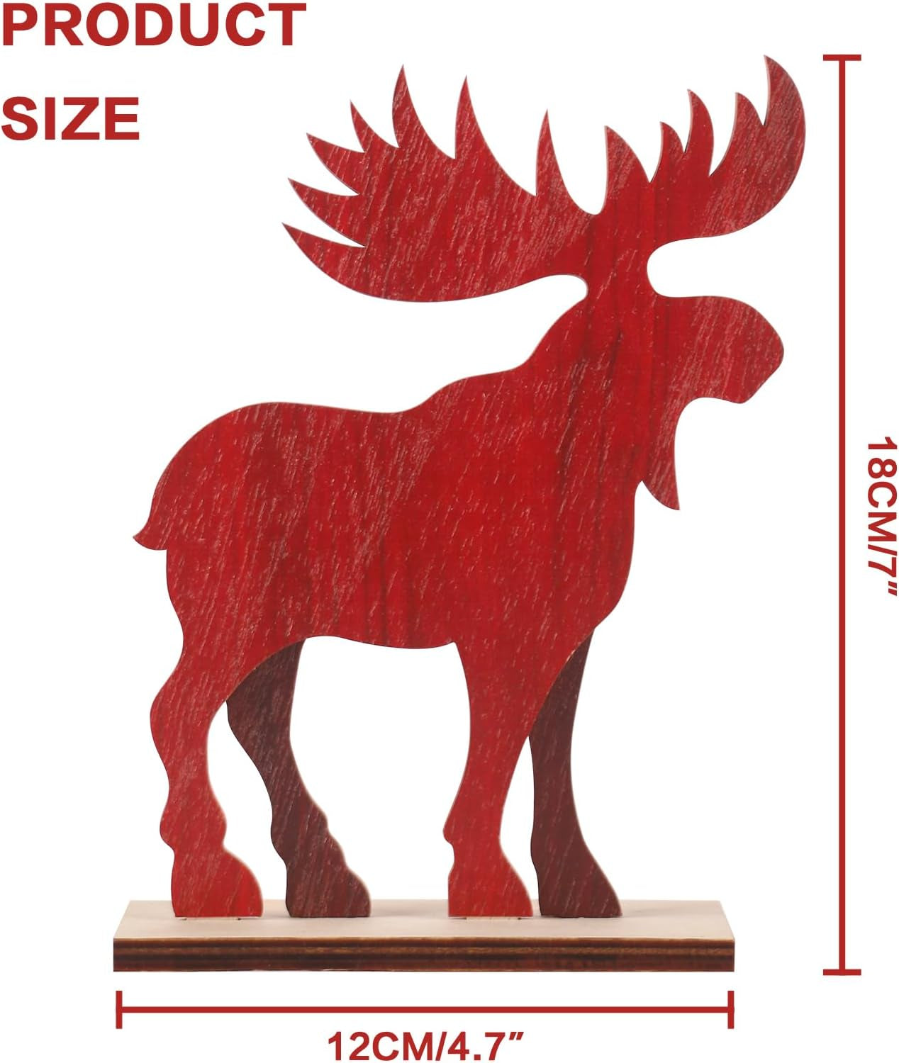 Charming Rustic Wooden Christmas Tabletop Decor Set - 5PCS Featuring Santa, Snowman, Reindeer, and Festive Tree