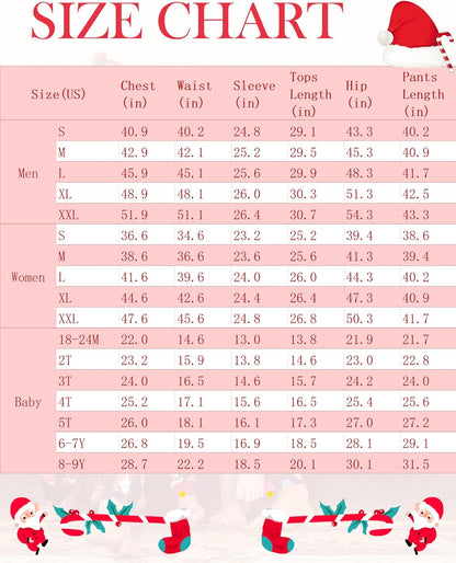 Christmas Pajamas Matching Family Pj Set Long Sleeve Tops and Plaid Pants for Sleepwear Soft Loungewear Pjs