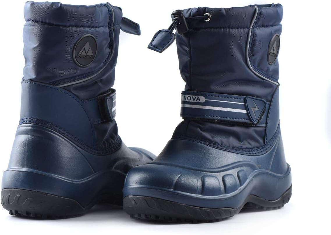 Nova Mountain Boy'S and Girl'S Waterproof Winter Snow Boots