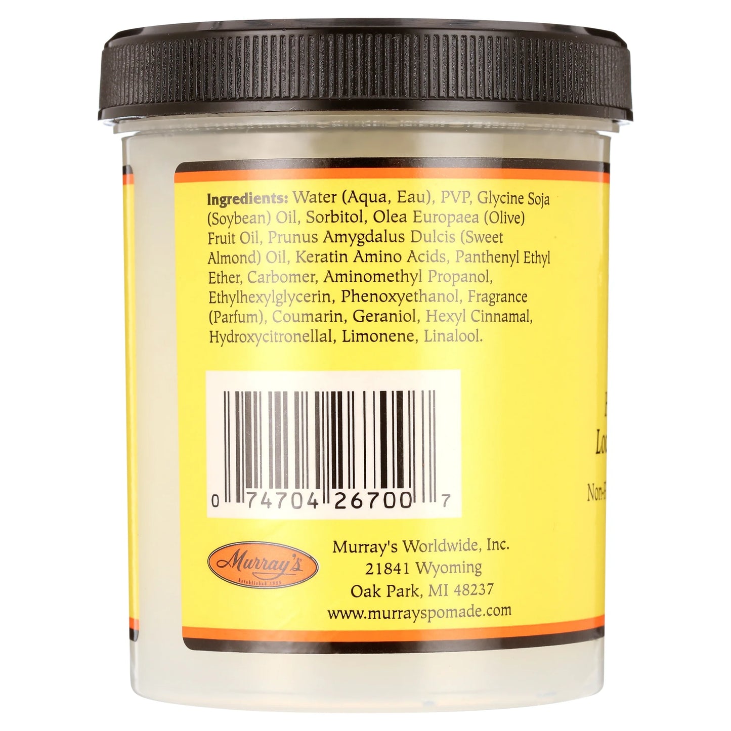 Loc-Lock Gel 8 Oz., Moisturizing, Unisex