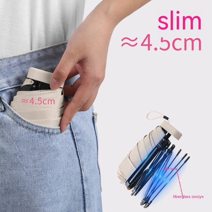 Dual-purpose Sun Protection UV Pocket Umbrella