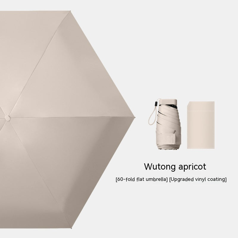 Dual-purpose Sun Protection UV Pocket Umbrella