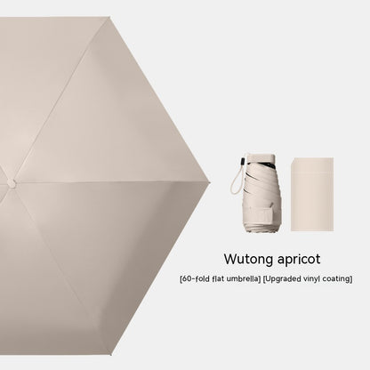 Dual-purpose Sun Protection UV Pocket Umbrella