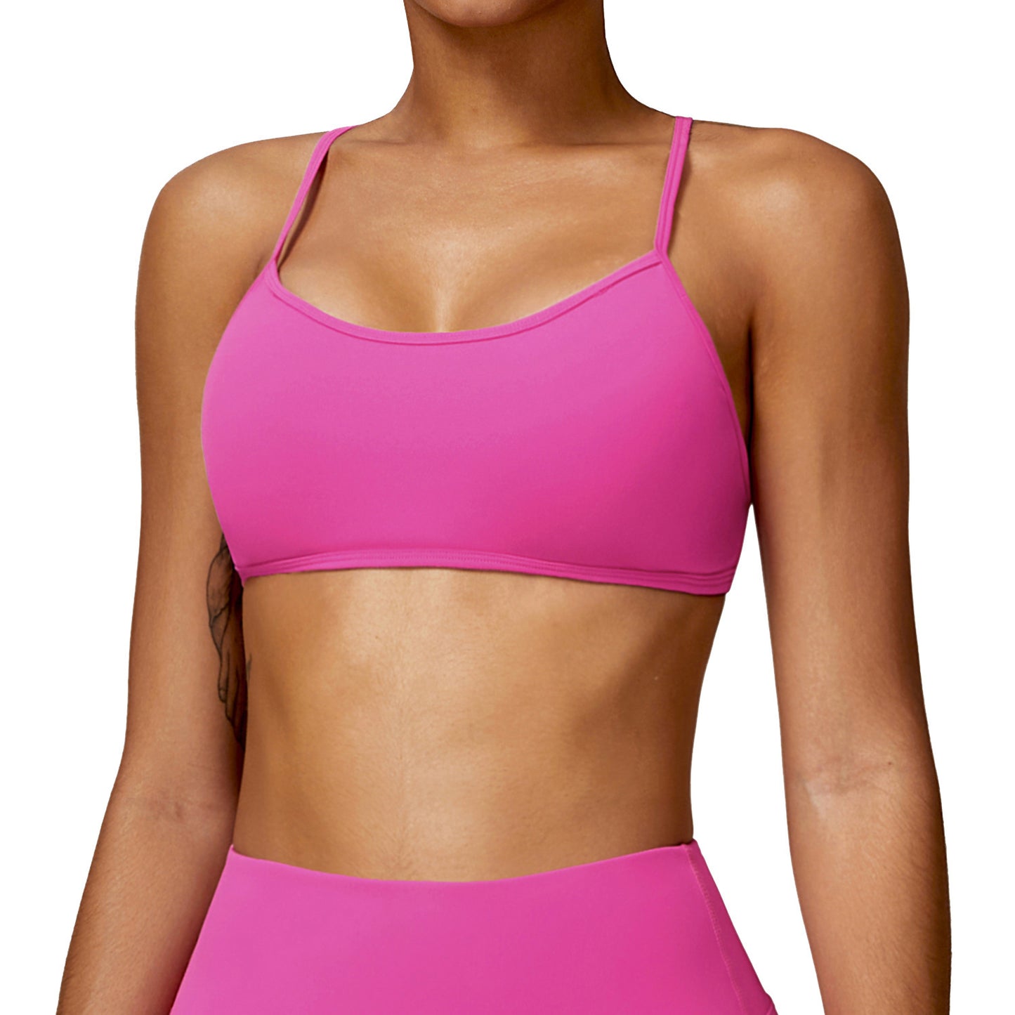 Women's Fashion Brushed Tight Yoga Bra Top