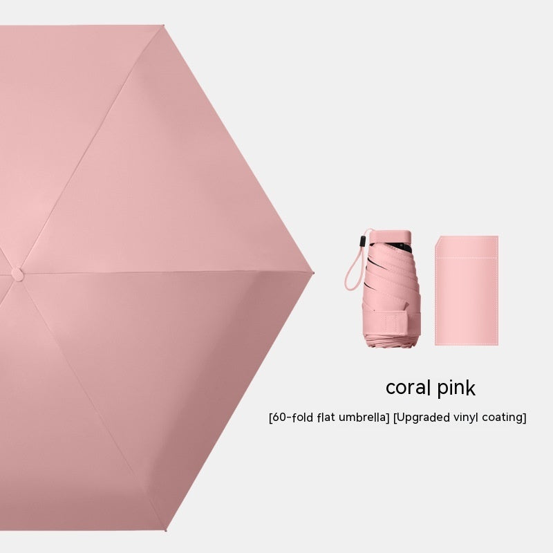 Dual-purpose Sun Protection UV Pocket Umbrella