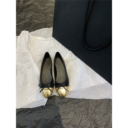 Flat Bottom Round Toe Bowknot Ballet Shoes Soft Bottom