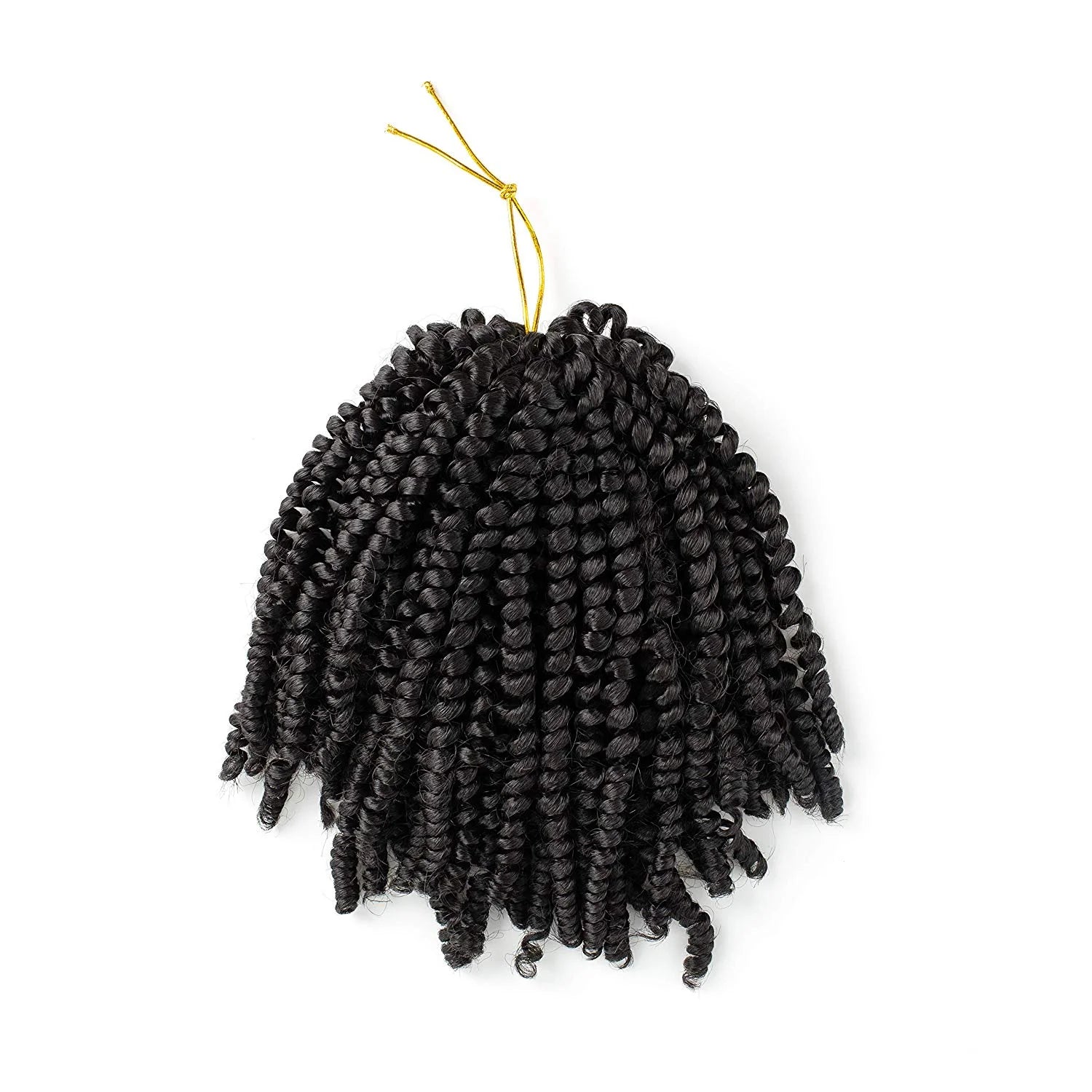 3 Bundles/Lot 8 Inch Short Spring Twist Crochet Braids Bomb Twist Crochet Hair, Afro Kinky Curly Crochet Braids Synthetic Hair Extensions for Hair Braiding