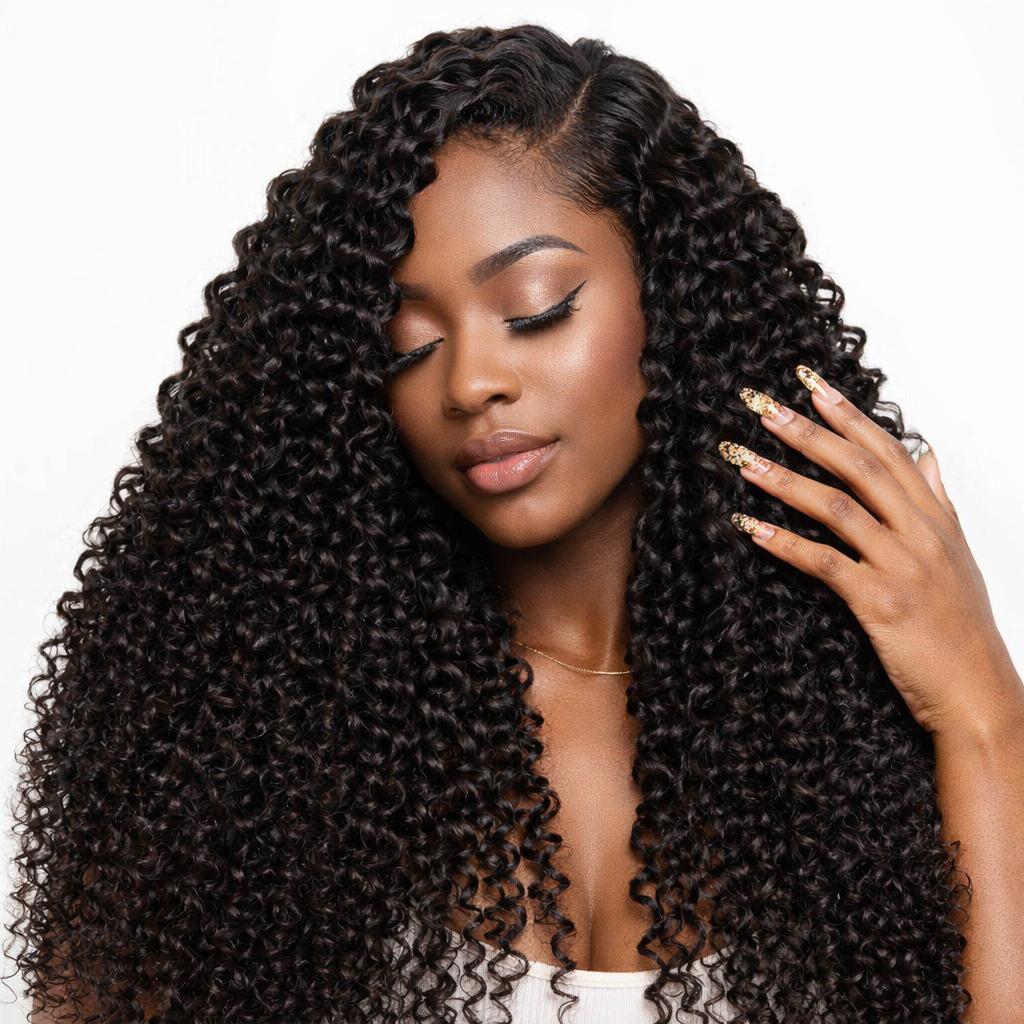 Kinky Curly 100% Virgin Human Hair Bundles