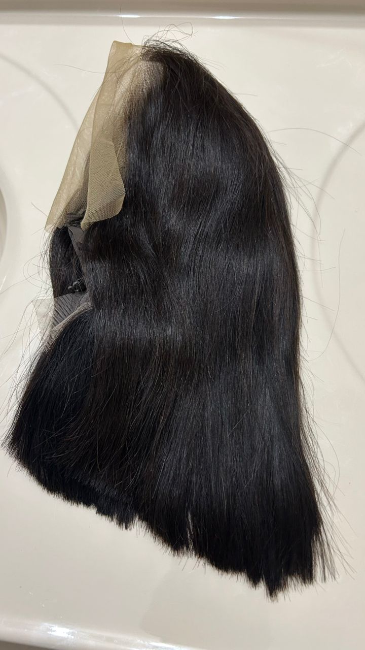 180 density full front lace bob wig