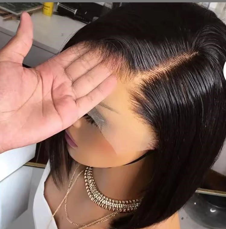 180 density full front lace bob wig