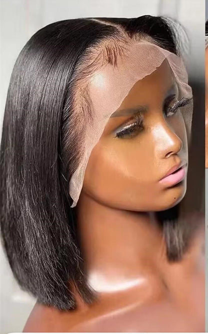 180 density full front lace bob wig