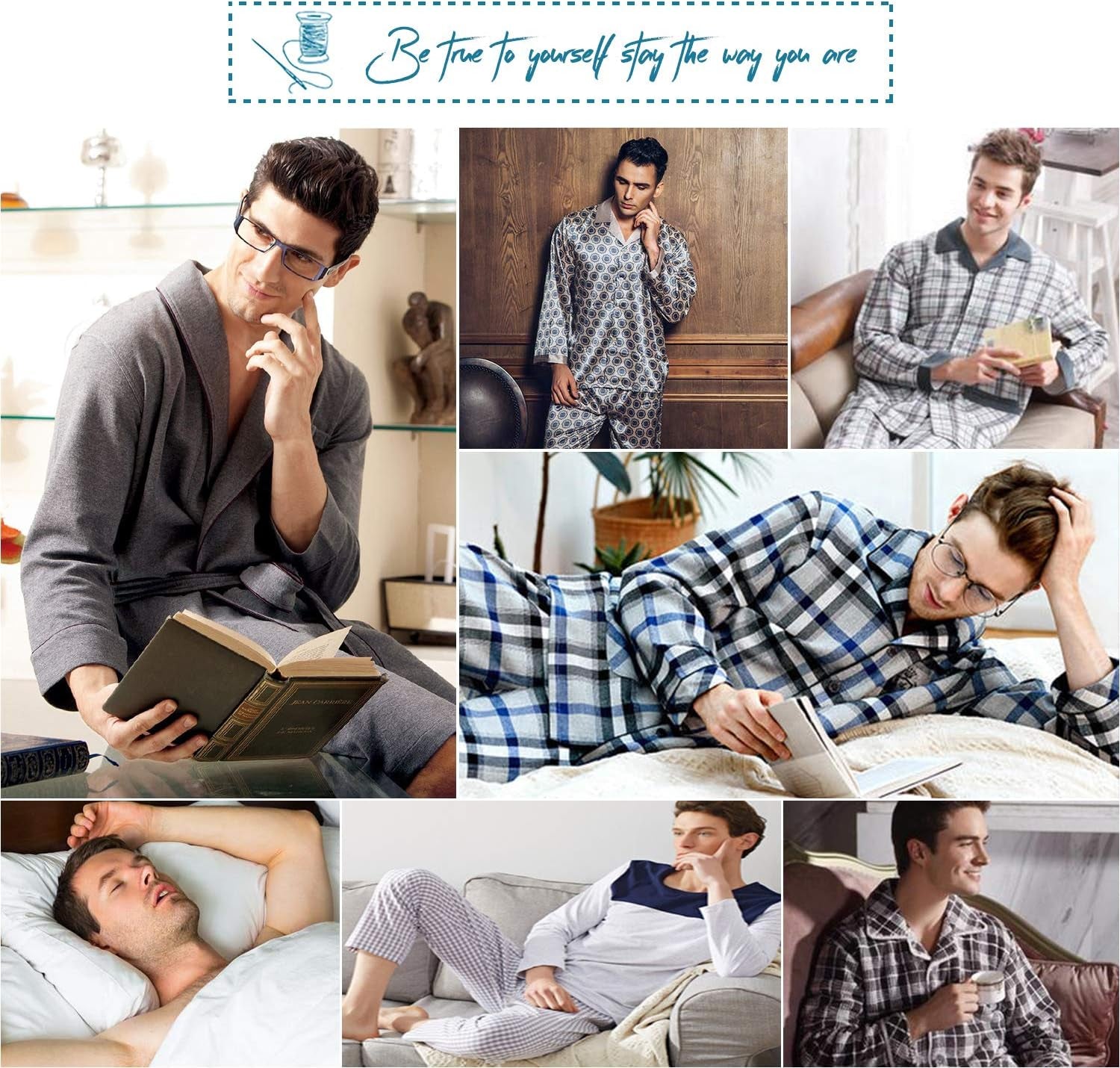 Flannel Mens Pajama Pants 3 Pack Cotton Red Plaid Pajamas Bottoms with Pockets Drawstring Lounge Sleepwear Christmas PJ