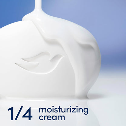 Beauty Bar Soap Original 8 Count for Soft, Smooth Skin, with 1/4 Moisturizing Cream 3.75 Oz