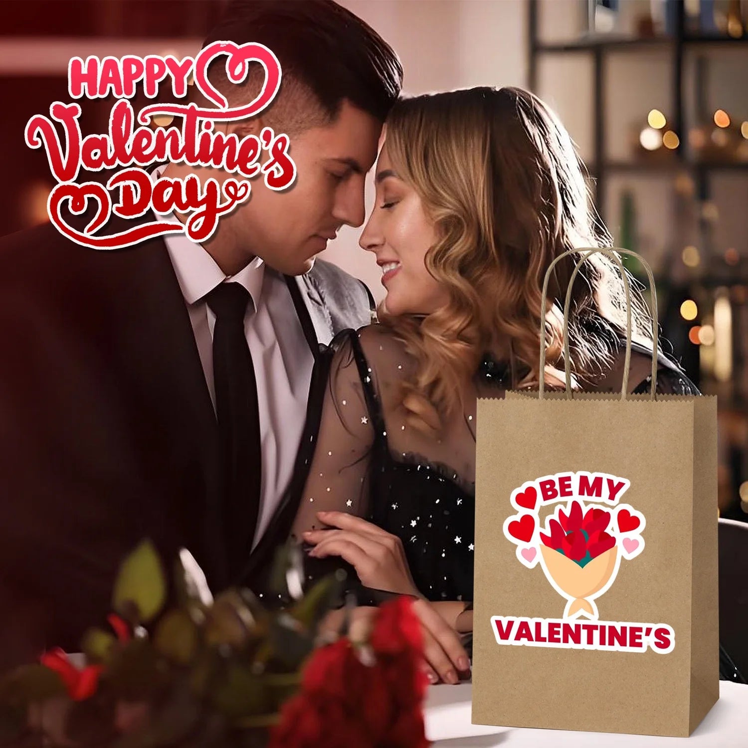 100 Pack Brown Kraft Paper Bags, 5.25X3.75X8 Inches Small Paper Gift Bags with Handles Bulk Shopping Bags for Graduation, Birthday Party and Baby Shower