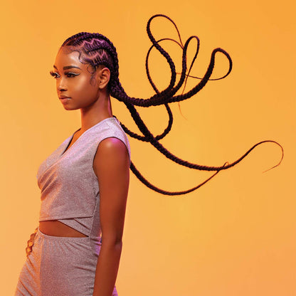 Sensationnal Braids XPRESSION 3X Pre-Stretched Braid 58 Inches (3-Pack, 1B)