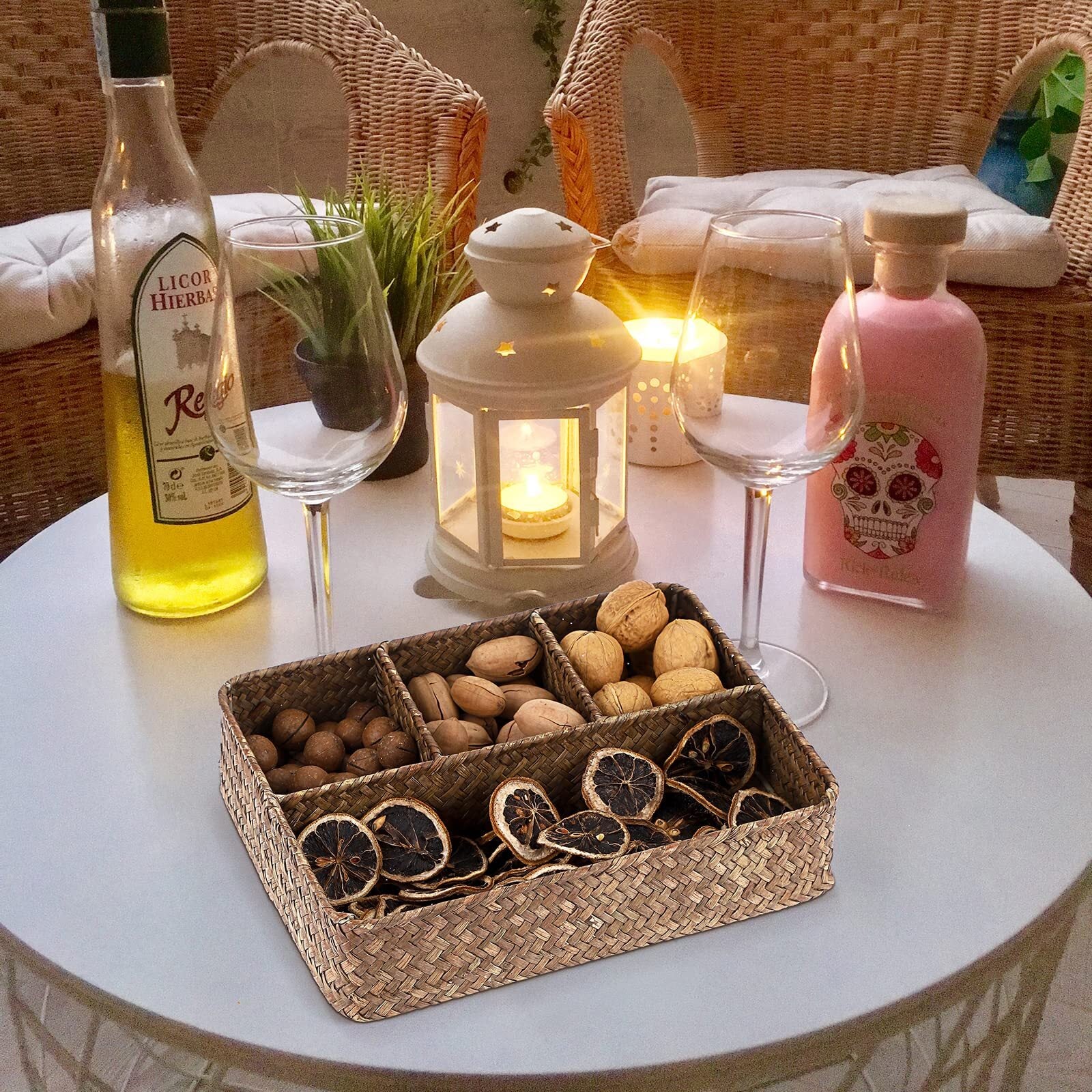 Tea Bag Organizer Tray Sugar Packet Holder Coffee Pod Storage Station Condiment