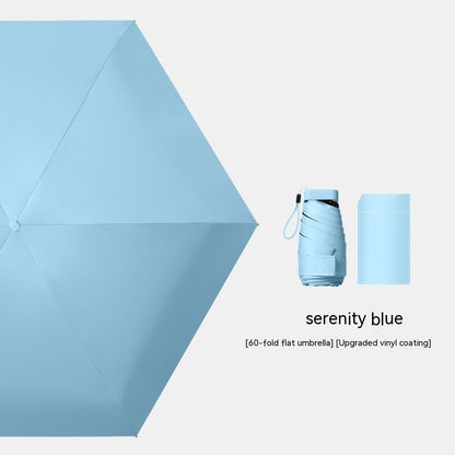 Dual-purpose Sun Protection UV Pocket Umbrella