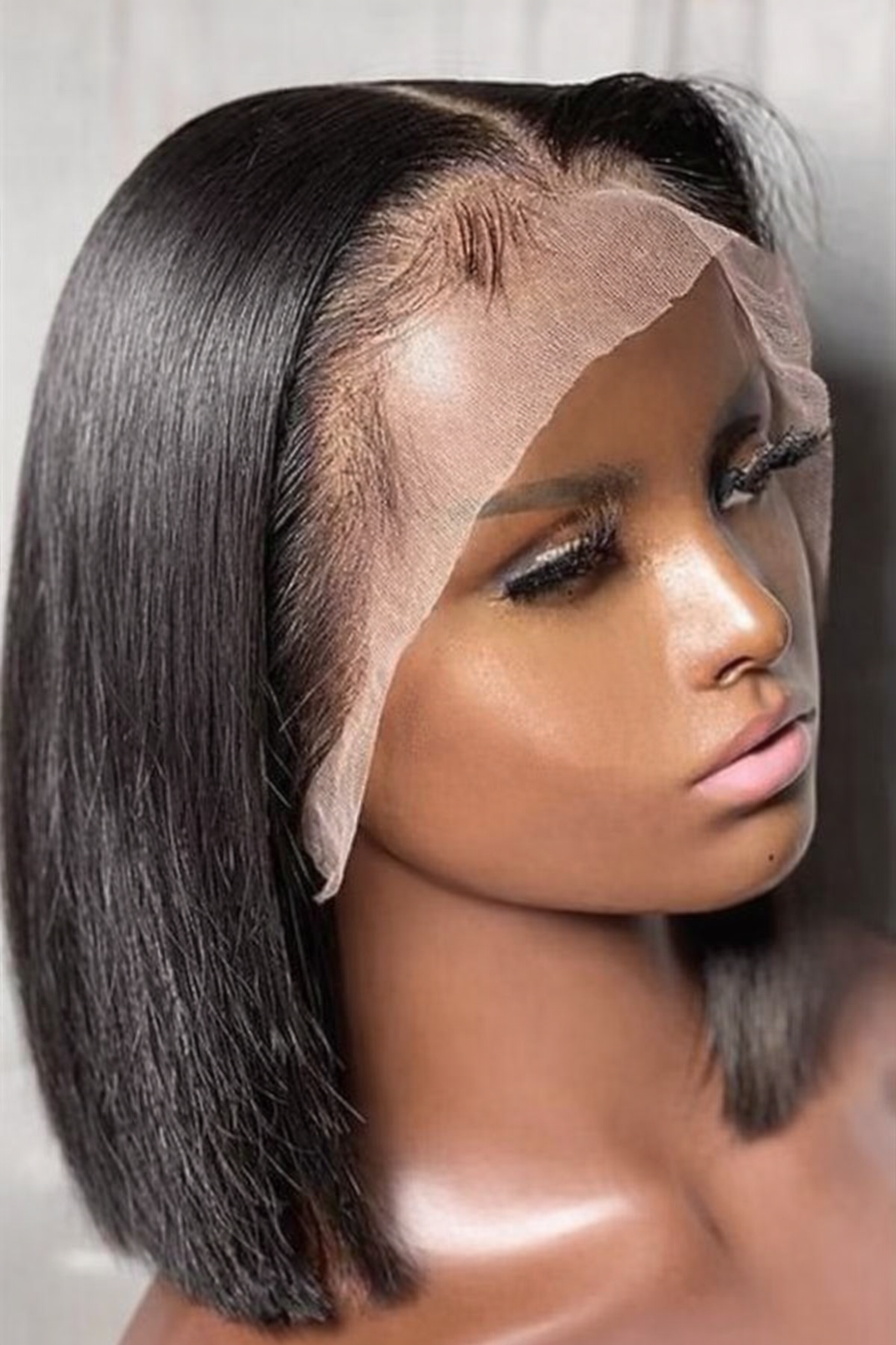 180 density full front lace bob wig